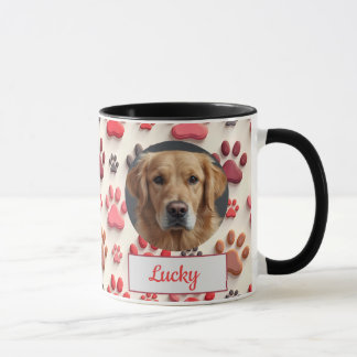 Aangepaste Hond Mam, Hond Pap, Personaliseer Gift Mok