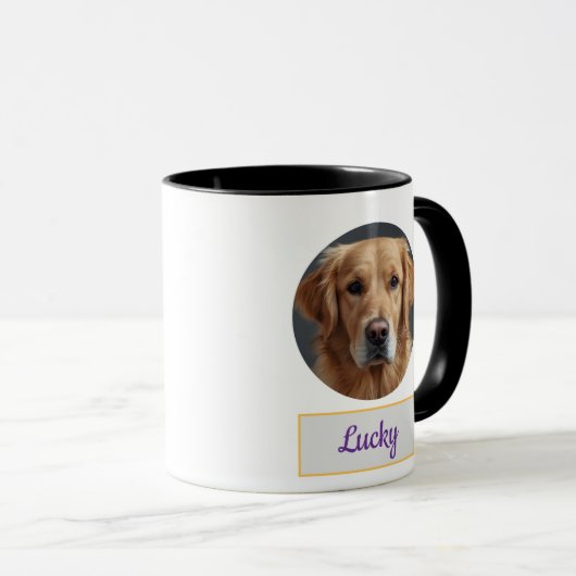 Aangepaste Hond Mam, Hond Pap, Personaliseer Gift Mok (Voorkant rechts)