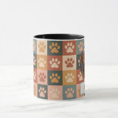 Aangepaste Hond Mam, Hond Pap, Personaliseer Gift Mok (Midden)