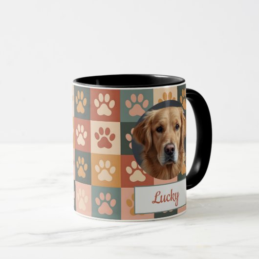 Aangepaste Hond Mam, Hond Pap, Personaliseer Gift Mok (Voorkant rechts)