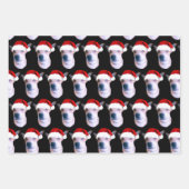 Aangepaste hond met kerstmis inpakpapier vel (Voorkant 2)