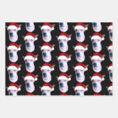 Aangepaste hond met kerstmis inpakpapier vel (Voorkant)