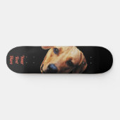 Aangepaste hond op skateboard (Horizontaal)