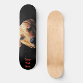 Aangepaste hond op skateboard (Voorkant)