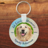 Aangepaste hond Opal gekleurd Sleutelhanger (Voorkant)