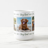 Aangepaste hond papa huisdier foto collage koffiemok (Center)