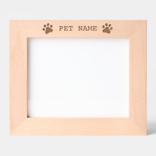 Aangepaste Hond Pet Naam Paw Aangepaste gegraveerd (Voorkant)