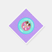 Aangepaste hond Pool Party Napkins Servet (Hoek)