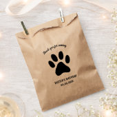 Aangepaste hond poot print huisdier Verjaardagsfee Bedankzakje (Geknipt)