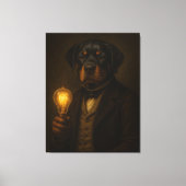 Aangepaste Hond Portret Canvas - Edele Stijl Afdruk (Voorkant)