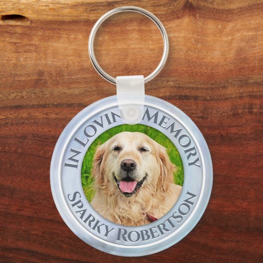 Aangepaste hond/postcode sleutelhanger (Voorkant)