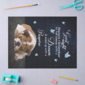 Aangepaste hond Quilt Blanket, Bulldog Good Night Tissuepapier (Craft)