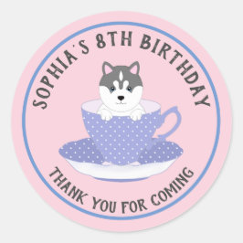 Aangepaste hond ronde sticker