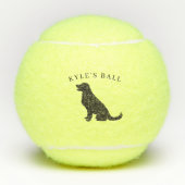 Aangepaste hond tennisballen (Voorkant)