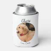 Aangepaste Hond Trouwgunst Hond van Eer Fotocheers Blikjeskoeler (Blikje Voorkant)