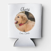 Aangepaste Hond Trouwgunst Hond van Eer Fotocheers Blikjeskoeler (Voorkant)