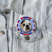 Aangepaste hond voor President Button (In situ)