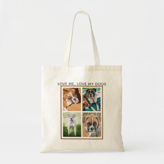 Aangepaste hond - Winkelzak Tote Bag (Voorkant)
