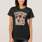 Aangepaste honden-bootlegfotocollage, vintage dier t-shirt (Voorkant)
