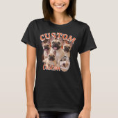 Aangepaste honden-bootlegfotocollage, vintage dier t-shirt (Voorkant)