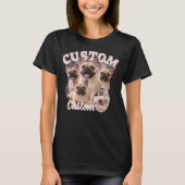 Aangepaste honden-bootlegfotocollage, vintage dier t-shirt (Voorkant)