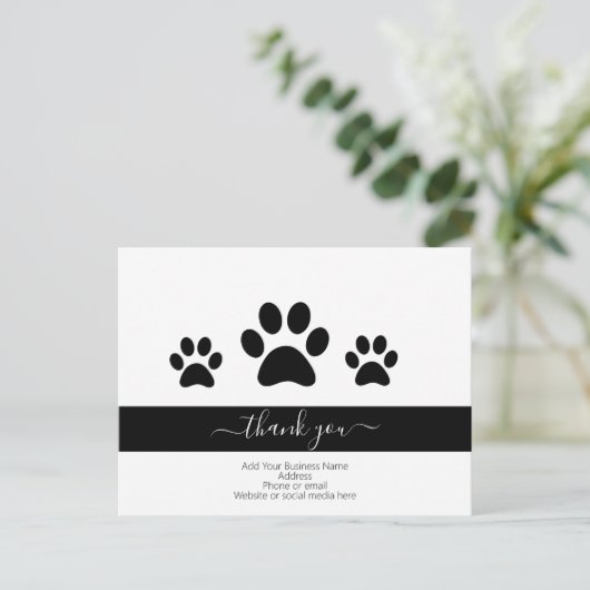 Aangepaste honden- en rugspits briefkaart (Staand voorkant)