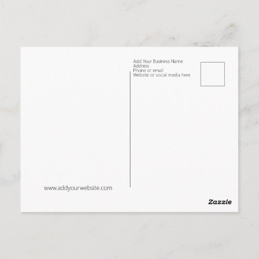 Aangepaste honden- en rugspits briefkaart (Achterkant)