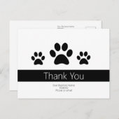 Aangepaste honden- en rugspits briefkaart (Voorkant / Achterkant)