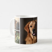Aangepaste Honden Foto Collage Mok met 4 Foto's  (Voorkant links)