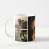 Aangepaste Honden Foto Collage Mok met 4 Foto's  (Links)