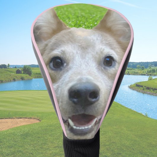 Aangepaste Honden Foto Roze Persoonlijke Driver Golfheadcover