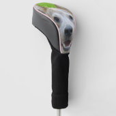 Aangepaste Honden Foto Roze Persoonlijke Driver Golfheadcover (Schuin)
