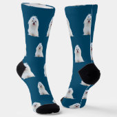 Aangepaste honden foto-Sokken met persoonlijke voo Sokken (Gebogen)