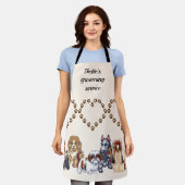 Aangepaste honden schort (Gedragen)