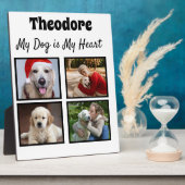 Aangepaste hondencollage - met vier foto's fotoplaat (Zijkant)