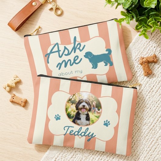 Aangepaste hondenfoto Bernedoodle-moeder cadeau za Etui