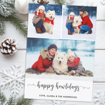 Aangepaste hondenfoto collage kerst prettig hoe-da