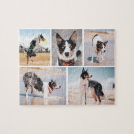 Aangepaste hondenfoto collage legpuzzel