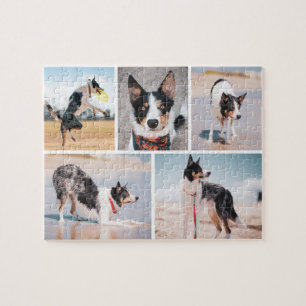 Aangepaste hondenfoto collage legpuzzel