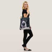 Aangepaste hondenfoto dubbelzijdige tas (Op model)