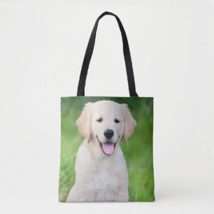 Aangepaste hondenfoto dubbelzijdige tote tas