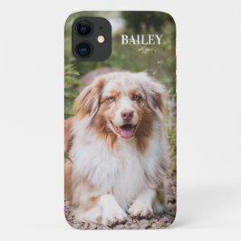 Aangepaste hondenfoto en naam gepersonaliseerd hui Case-Mate iPhone case