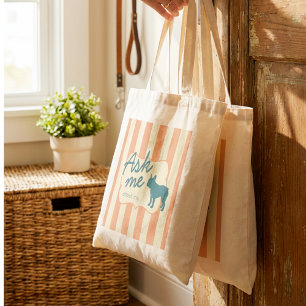 Aangepaste hondenfoto Franse Bulldog Moeder Gestre Tote Bag