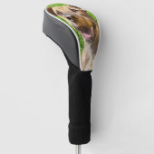 Aangepaste hondenfoto gepersonaliseerde driver golfheadcover (Schuin)