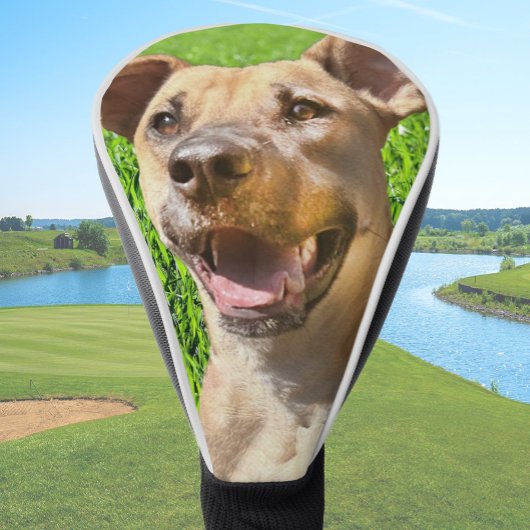 Aangepaste hondenfoto gepersonaliseerde driver golfheadcover