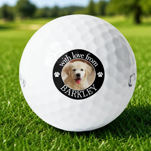 Aangepaste hondenfoto golfballen