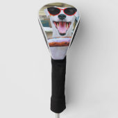 Aangepaste hondenfoto golfheadcover (Voorkant)