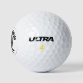 Aangepaste hondenfoto Ik hou van mijn moeder golfb Golfballen (Logo)