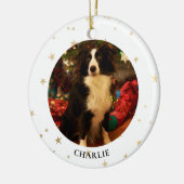 Aangepaste hondenfoto-keramische versiering keramisch ornament (Links)