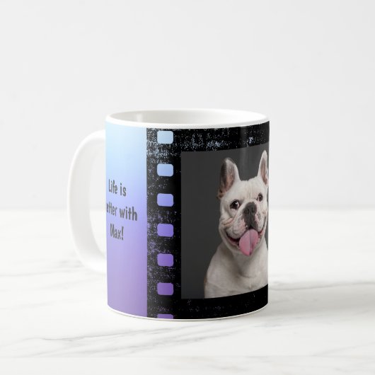 Aangepaste hondenfoto koffiemok (Voorkant links)
